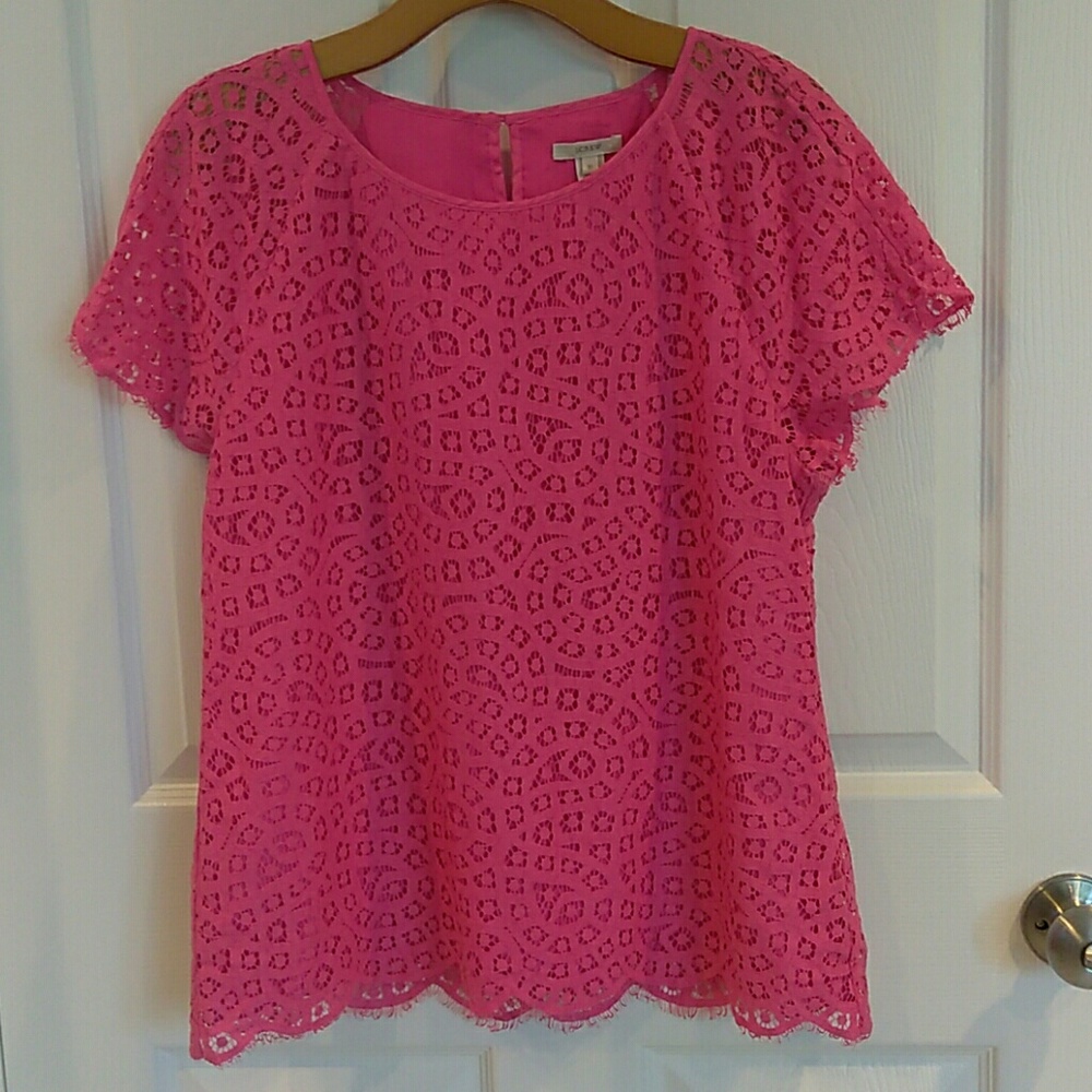 JCrew lace popover